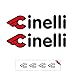 Sticker Mimo Autocollants compatibles avec CINELLI Kit 2, accessoires pour vélo VTT Tuning, décalcomanie vélo Passione Bike (20 cm)
