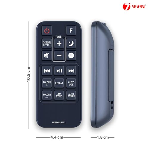 Image of 7SEVEN Compatible for Lg Soundbar Remote Control Original AKB74815321 Model Match Exactly Key by Key to Replicate Performance as Like Genuine Control