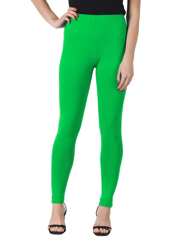 Image of Saundarya Women's Regular Fit Ankle Length Leggings Sizes: Small Size (S /M) for 26-30 inches Waist, Regular Size (L /XL) for 30-36 inches Waist and Plus Size (Plus Size for 36-42 Inches Waist)
