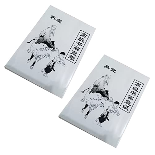 Keallans - Papel de papel de papel de arroz (60 hojas, 36 x 25 cm), color blanco