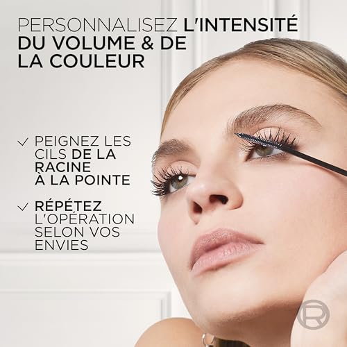 L’Oréal Paris Wimperntusche für präzise getrennte Wimpern mit teleskopischer Länge, False Lash Telescopic Waterproof Mascara, Schwarz, 1 x 8 ml