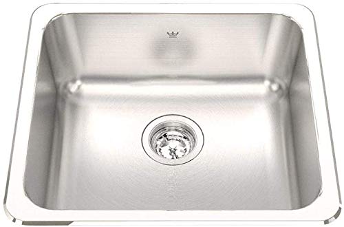Drop-In Single Bowl Kitchen Sink 20 Gauge Stainless Steel #TOP18