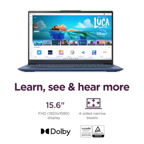 Image of Lenovo IdeaPad Slim 3 • 15.6 inch FHD Business Laptop • AMD Ryzen 5 • 8GB RAM DDR5 • 256GB SSD • 2026 Edition • Copilot AI • Windows 11