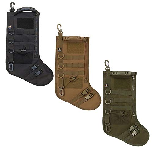LA Police Gear TCS3 Molle Elite Tactical Christmas Ultra Super Deluxe Patch Stocking-Coyote