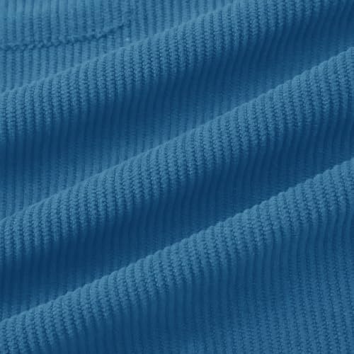 Boys Hooded Sweatshirt Corduroy Long Sleeve Half Zip Pullover Shirts Teen Loose Fit 𝗣reppy Tops with Pockets3