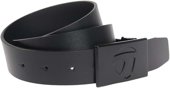 Amazon.com: TaylorMade Golf TJ049 Men's Leather Belt, M