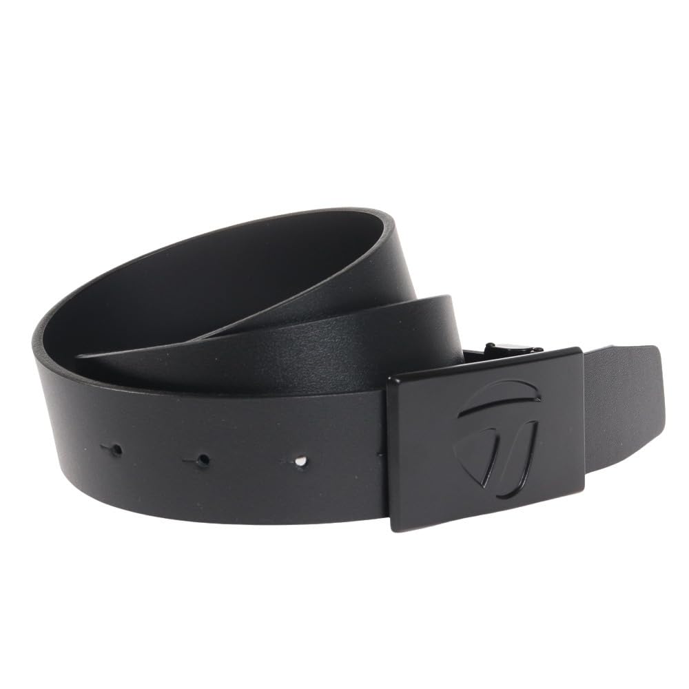 TaylorMade Golf TJ049 Men's Leather Belt, M, Black, One Size Fits Most, Black