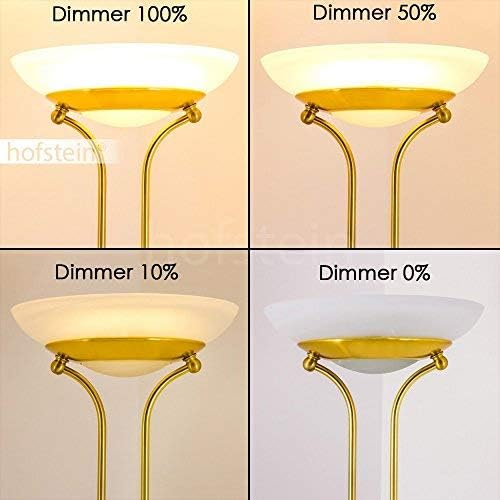 Hofstein Biot LED Floor Lamp Dimmer Levels