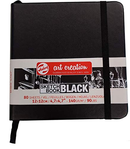 SKETCH BOOK BLACK ARTCREATION 12X12CM