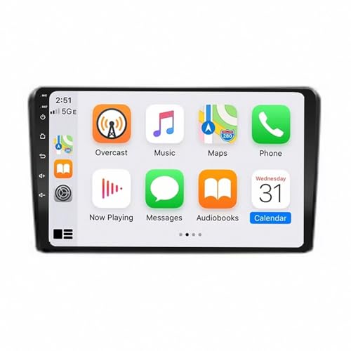 Radio coche 2 DIN para viajar en Audi A3 8P con navegación GPS y música Bluetooth