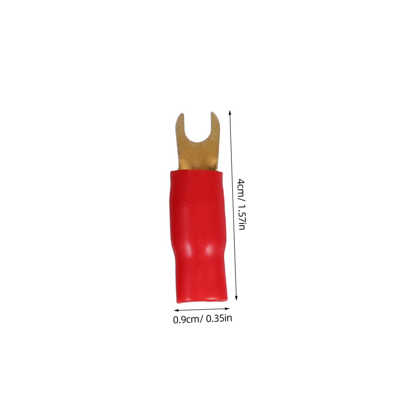 Homoyoyo 3Pairs Crimp Terminals Gold Plated Connectors for Speaker Wire Includes Boots and Crimp Connectors