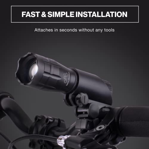 Team Obsidian: Bundle - Airflow Adult Bike Helmet [L] - Lightweight Helmets For Adults With Reinforcing Skeleton + Bike Lights Set - Super Bright Front And Back Led Lights For Your Bicycle #TOP4