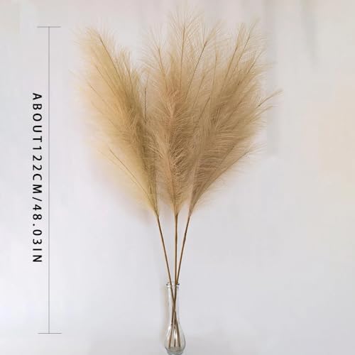 Pampas Grass artificial decorativo 120 cm Azul oscuro miniatura 7