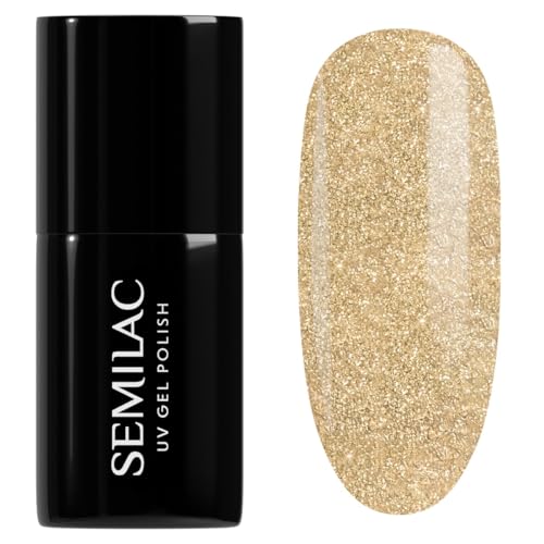 Semilac Esmalte Semipermanente UV 037 Gold Disco 7ml