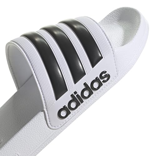 Image of adidas Women ADILETTE SHOWER Synthetic Swim Slide FTWWHT /GOLDMT /BOGOLD | LUT50