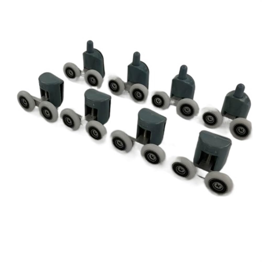 Shower Door Rollers 4pcs-8pcs/set Shower Door Enclosures Rollers Runners Wheels Pulleys Upper Part Or Lower .Diameter20mm/22mm/23mm/25mm/27mm(4pcs lower4pcs upper-03,20mm)