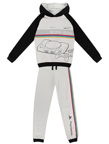 Ex UK Store Conjunto de 2 piezas con capucha y pantalones deportivos PS Gamer para niños, consola de juegos de 7 a 15 años, Playstation Jog Set, 11-12 años