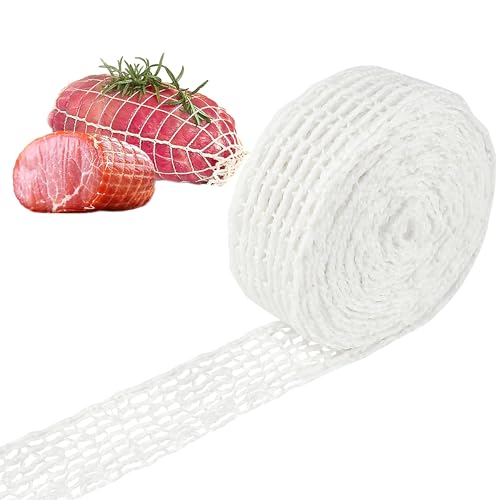 HO-SFSM Rete per Arrosti Rete da Cucina per Carne, Rete per Arrosti Elastica, Rete per Affumicatura per Cottura e Cottura per Conservare, 5m