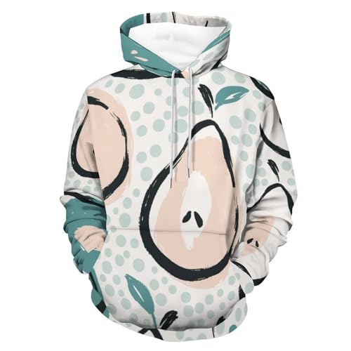 Sweats à capuche vert poire UMENG un modèle unisexe à manches longues