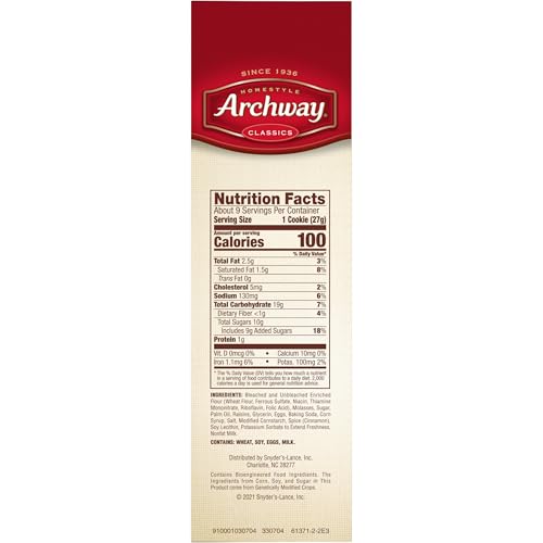 Image of Archway Cookies, Soft Molasses Cookies, 9.5 Oz (Pack of 2)