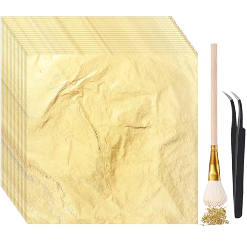 Cunhill Gold Leaf Sheets for Art (200 Pcs)