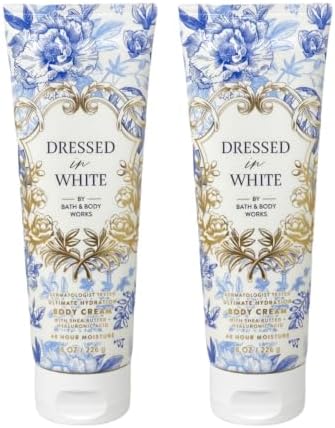 Bath & Body Works Dressed In White Ultimate Hydration Body Cream 8 Ounces Pack of 2