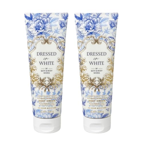 Bath & Body Works Dressed In White Ultimate Hydration Body Cream 8 Ounces Pack of 2