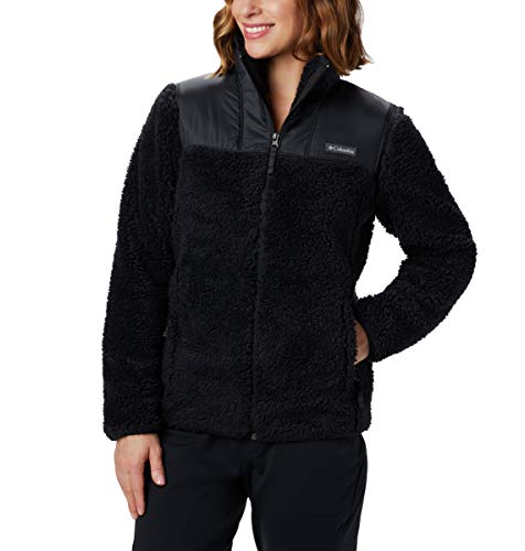 Columbia Women's Winter Pass Fleece Full Zip, Black, Large