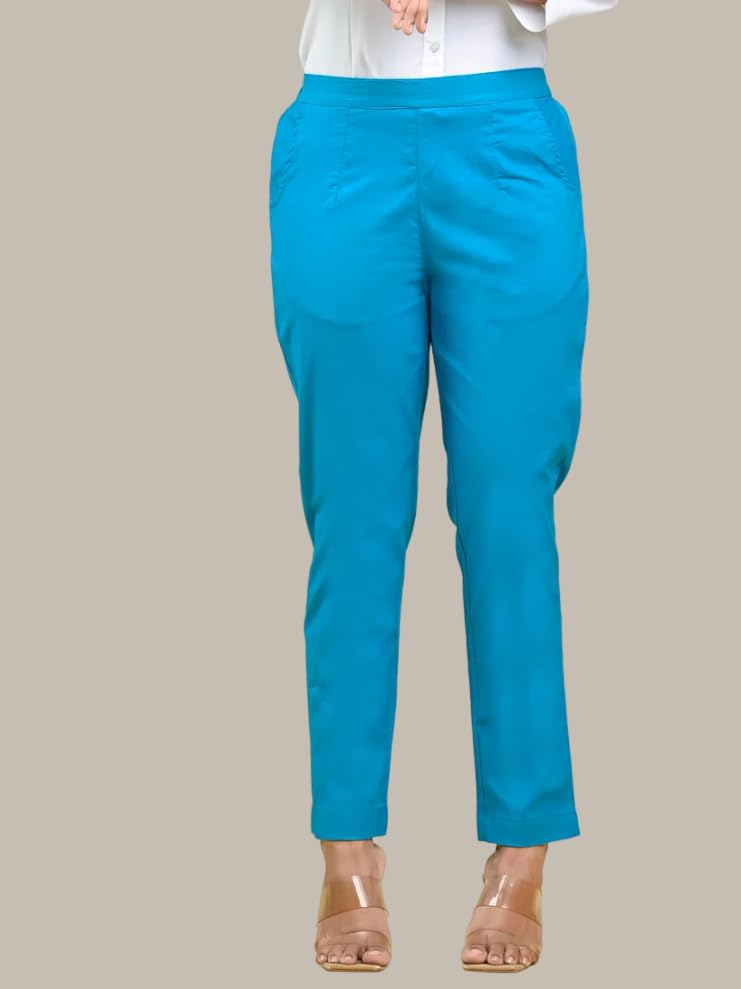 Image of Moirai Cotton Regular Fit Woman Trousers Pants Kurti Pant Daily Casual Formal Office Use