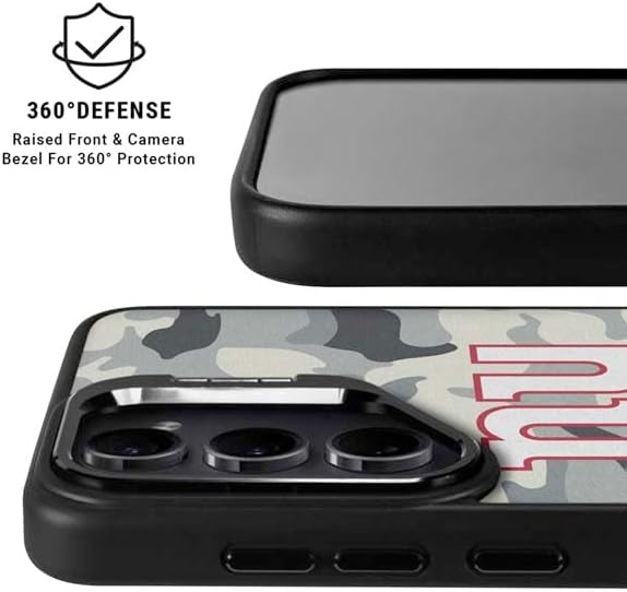 Skinit Kickstand Phone Case Compatible with Galaxy S24 - Officially Licensed NFL New York Giants Camo Design