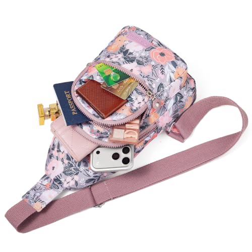 Image of Banelu Small Sling Backpack Crossbody Bags for Women Men, Sling Bag Cross Body Bag Fanny Packs Crossbody Purses