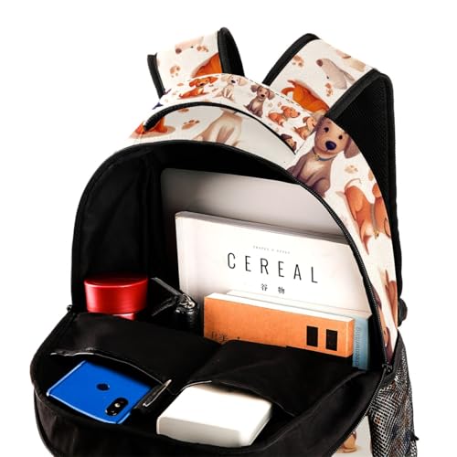 Sac à dos d'école multicolore pour filles et garçons avec porte-bouteille intégré - 4