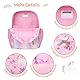 Bagseri Rucksack Kinder für Mädchen - Einhorn Kinderrucksack für Kinder 3 bis 8, Vorschule Kindergartenrucksack mit isolierter Tasche und reflektierendem Streifen, Rosa