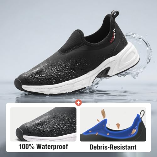 HISEA Womens Ankle Rain Shoes Neoprene Waterproof Garden Shoes for Women Fashion Walking Shoe2