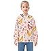 ALAZA Chickens Pink Toddler Sweatshirt for Girls Fashion Hoodie Long Sleeve Clothes 7-8Y