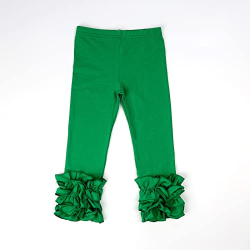 Image of HOOLCHEAN Baby Toddler and Little Girls Cotton Ruffle Leggings