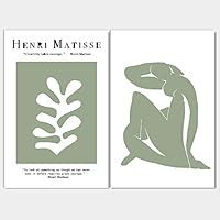 2 Panel Canvas Wall Art Blue Nude by Henri Matisse Canvas Prints Home Artwork Decoration for Living Room,Bedroom - 16