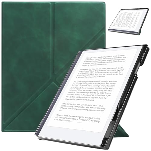 Étui pour 10.3” Remarkable 2 housse de protection avec pochette stylet et support, Vert