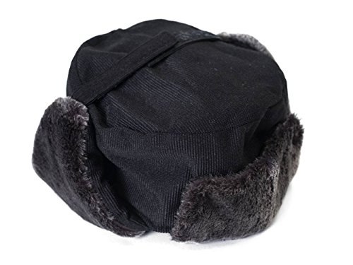 TOP HEADWEAR Winter Trooper Flap Style Hat Cap Black4