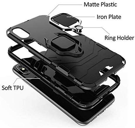 Image of spazy case samsung galaxy a71 dual layer armor defender full body protective back case cover designed for samsung galaxy a71