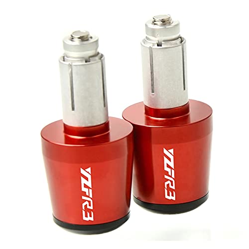 Accessoires moto poignées de guidon en alliage d'aluminium pour Yamaha YZF R3 rouge