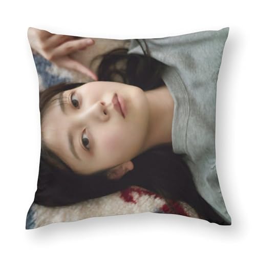 久保史緒里 枕カバー 抱き枕カバー 正方形 枕カバー クッションカバー 座布団カバー 装飾枕カバー (3708) 両面印刷 ホームインテリアソ 四季通用 プレゼント 20"x20"