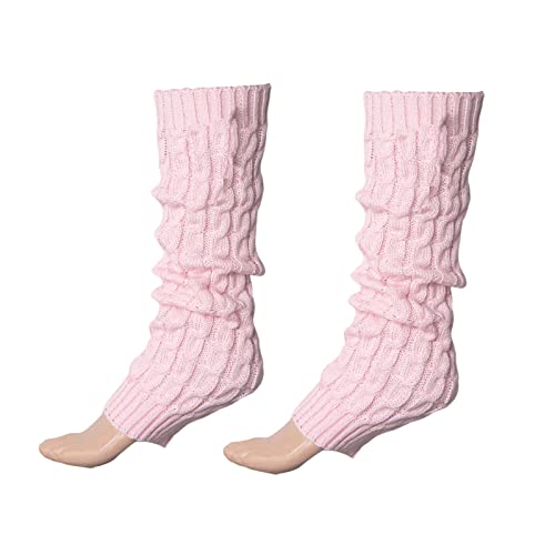 Knitted Ribbed Stirrup Leg Warmers for Women, Girls, Ladies - Yoga and Dance2