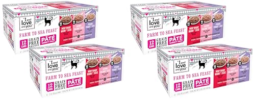 Image of I AND LOVE AND YOU Naked Essentials Canned Wet Cat Food - Variety Pack: Beef Recipe, Salmon+Chicken Recipe, Turkey Recipe, 3-Ounce Cans, Variety-Pack Pate; Beef, Salmon, Turkey (Pack of 48)
