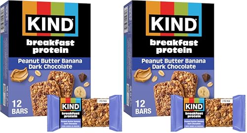 Image of Kind,Bar Protein Breakfast Peanut Butter Banana Dark Chocolate,10.58 Ounce,6 Count (Pack of 2)