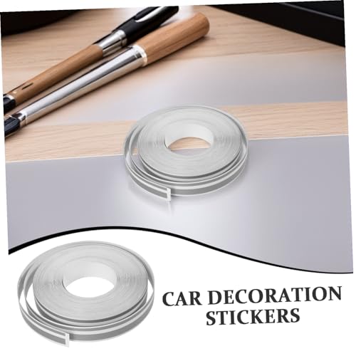 Image of Homoyoyo Pinstripe Tape 32Ft Car Body Side Stripes Auto Pinstripe Tape Decal Waistline Sticker Universal Car Hood Body Side Stripe Glossy for SUV Truck Camper Motorcycle Musical Instrument Silver