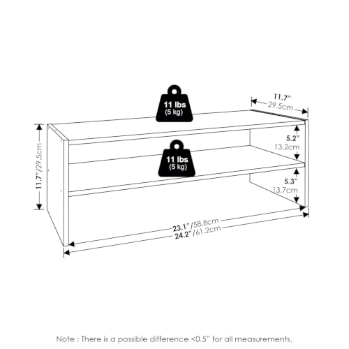 Furinno FANO 2-Tier Shoe Rack, Stackable Shoe Organizer, Amber Pine - image 3