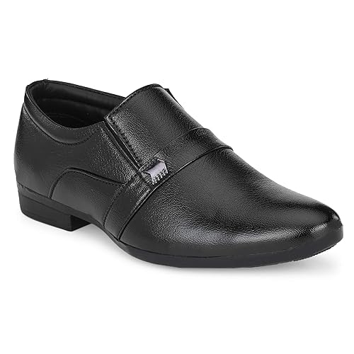 Boys Black Formal Shoes Comfortable Lightweight Slip On Dress Shoes for School College Office Uniform Wedding for Kids and Teens Boys Black Formal Shoes Comfortable Lightweight Slip On Dress Shoes for School College Office Uniform Wedding for Kids and Teens