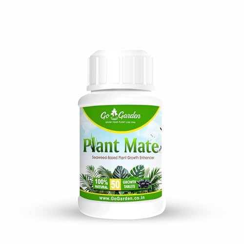 Image of Go Garden PlantMate 50 Seaweed Fertilizer Tablets | Seaweed-Based Plant Growth Enhancer | Organic Seaweed Extract Fertilizer for Plants | Boosts Growth, Flowering | Easy-to-Use Tablets for All Plants