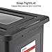STAPLES Hanging File Folder Box, Storage Bin Organizer, Snap Lid, Letter & Legal Size Documents, Black